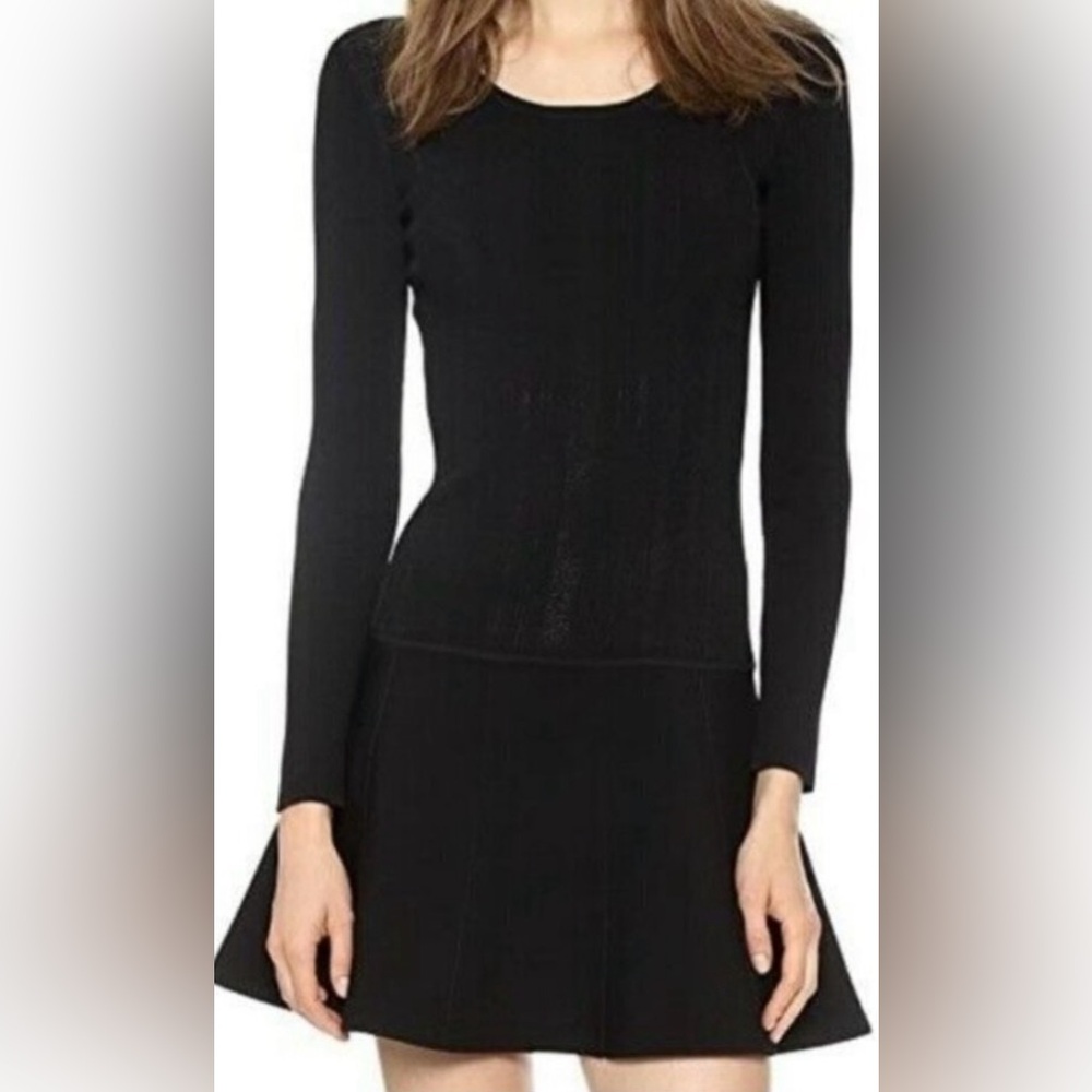 Rag & Bone Classic Black Long Sleeve Dress